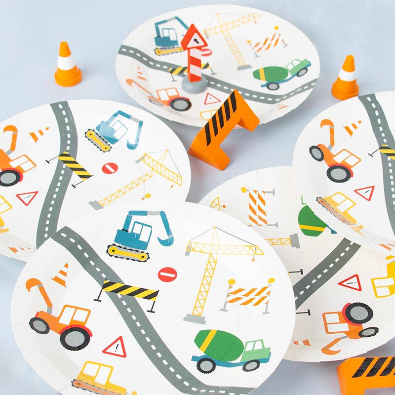 Paper Plates - Construction Site