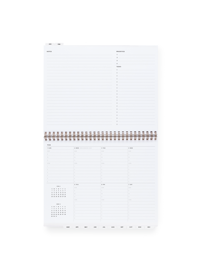 2026 Weekly Task Planner: Oxford Blue / None