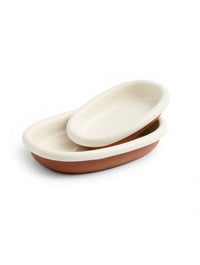 Barro Oval Dish - Small - Off White
