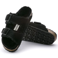Arizona Shearling Sandal - Black
