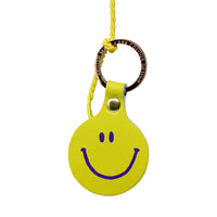 Feeling Lush Smiley Face Key Fob - Acid Green