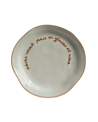 Statement Plate - 'never count years or glasses of wine'