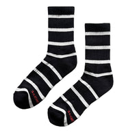 Boyfriend Socks - Black Stripe