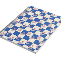 A5 Blank Wire Bound Notebook - Prawns