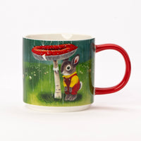 Magpie x Richard Scarry I am A Bunny Mushroom Mug