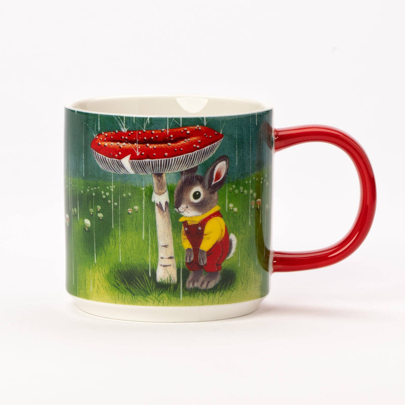 Magpie x Richard Scarry I am A Bunny Mushroom Mug
