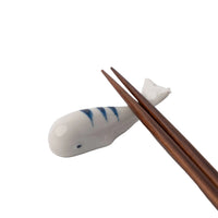 Blue Stripe Whale Chopstick Rest