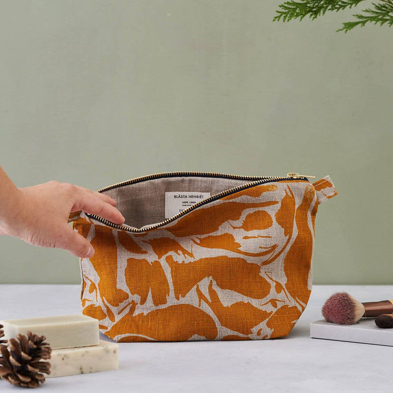 Toiletry Bag - Printed Yellow Creatures / Large