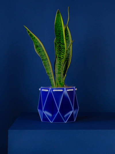 18cm Self-Watering Pot - Navy