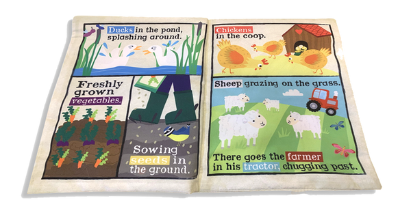 Nursery Times Crinkly Newspaper - Farm Animals