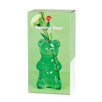 Balvi Yummy Bear Glass Vase Green Vase