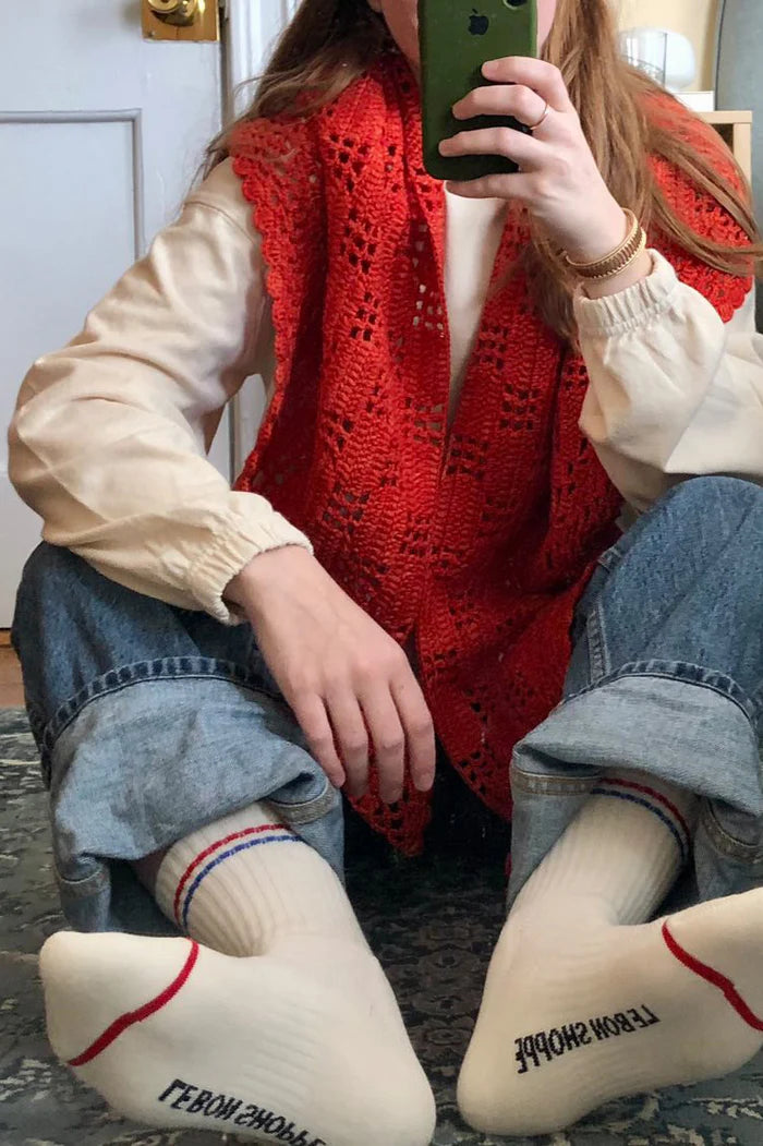 Boyfriend Socks - Milk