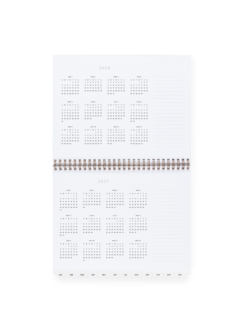 2026 Weekly Task Planner: Oxford Blue / None