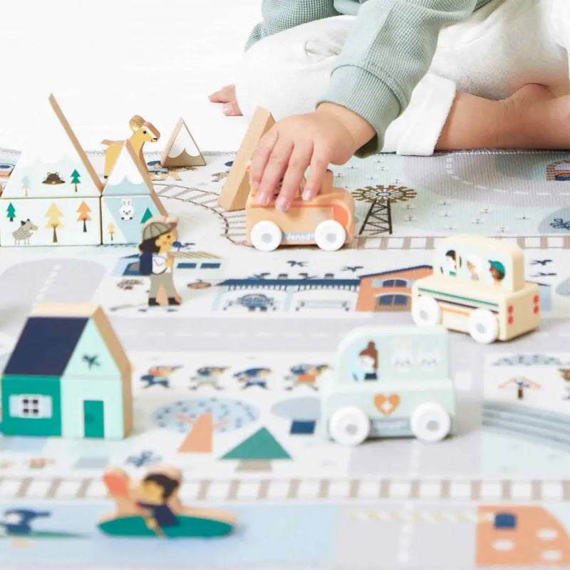 Cross Roads - Wooden Bus Toy