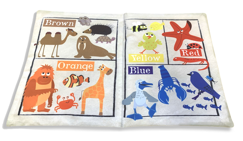 Nursery Times Crinkly Cloth Newspaper - Colourful Creatures