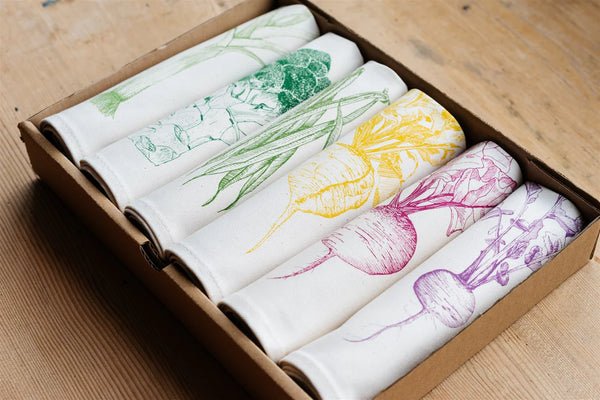 Napkin Gift Set of 6 - Garden Veg