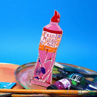 Fessy Mucker Bookmark - Yellow