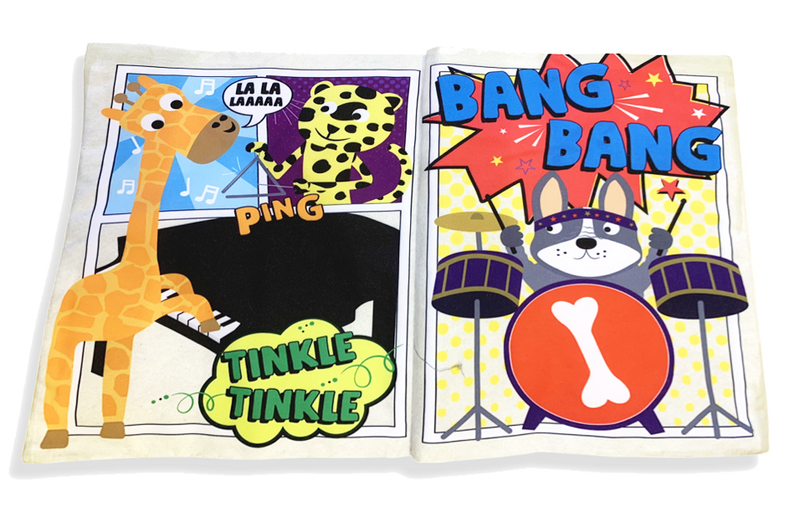 Crinkly Cloth Newspaper - Music Comic