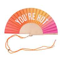 Hand Fan - "You Are Hot" Gradient