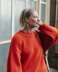 Double Layer Feature Necklace - Silver