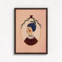Queen of the Rodeo - Giclee Art Print - Blueberry: A3