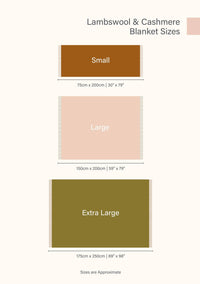 Lambswool Blanket in Teal Frame Check