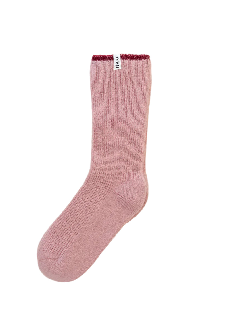 Cashmere & Merino Socks in Pink