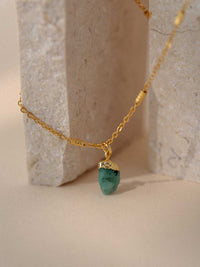 Mohica Raw Emerald Necklace