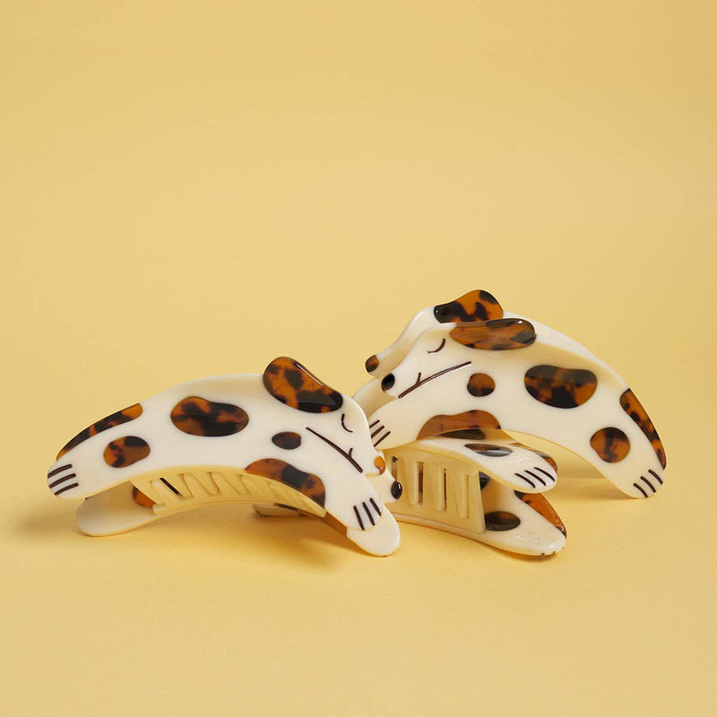 Tortie Puppy Claw Clip