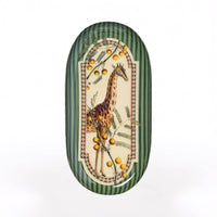 Oval Enamel Tray - Giraffe