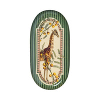Oval Enamel Tray - Giraffe