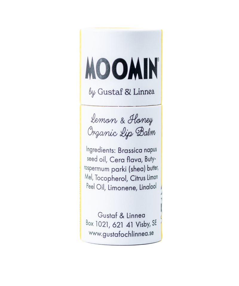 Moomin Organic Beeswax Lip Balm - Lemon & Honey