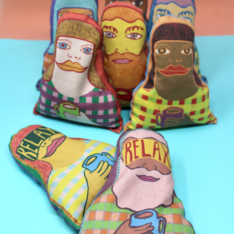 Relaxed People Lavender Bag: Man - Purple Beard