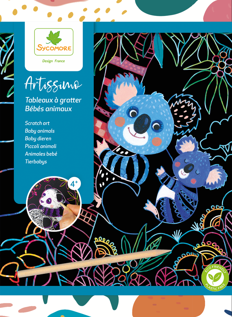 Scratch Art - Baby Animals