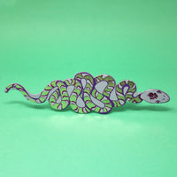 Snake Bookmark - Dark Red