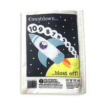 Jo & Nic's Crinkly Cloth Books - Nursery Times Crinkly Newspaper - Space Count