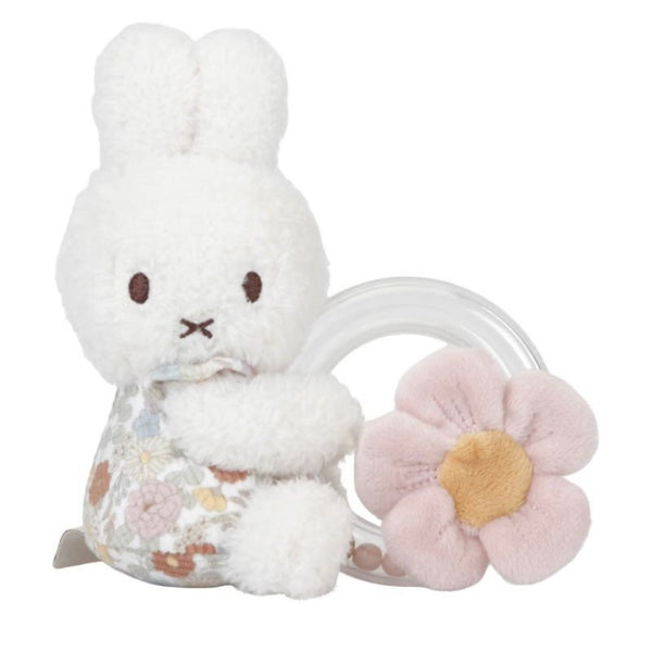 Miffy Ring Rattle - Vintage Flowers