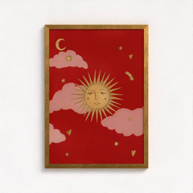 Queen of the Rodeo - Giclee Art Print - Le Soleil (Red): A3