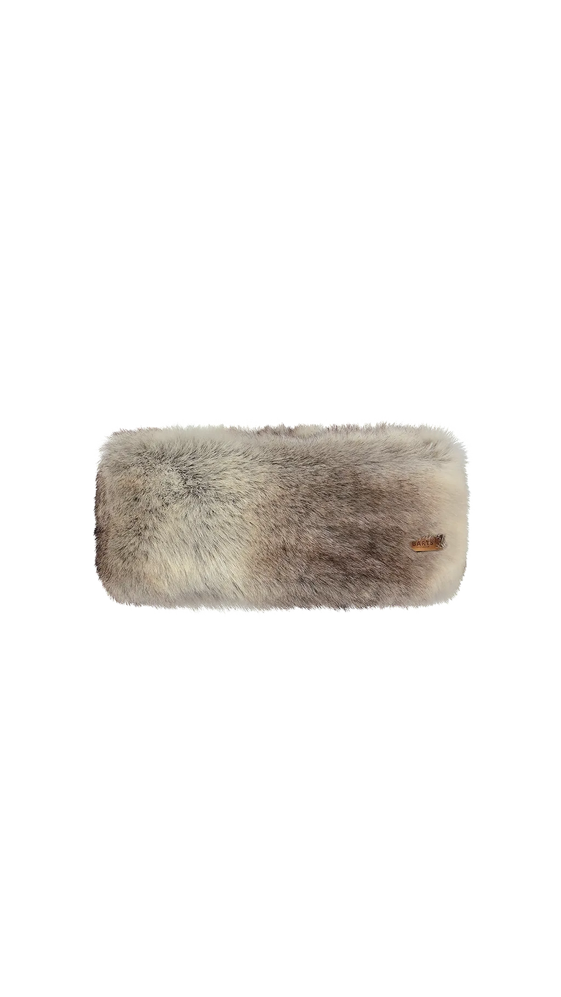 Fur Headband - Heather Brown