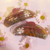 Chloris Flower Acetate Claw Clip - Large