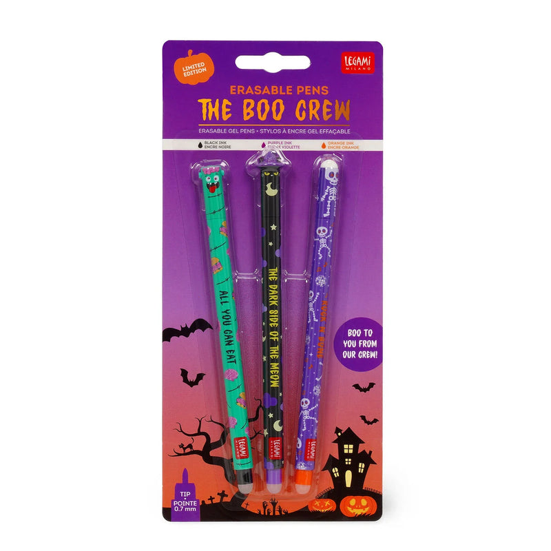 Set of 3 Erasable Gel Pens - The Boo Crew