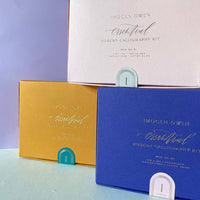 IMOGEN OWEN - Modern Calligraphy Essential Kit: BLUE BOX WITH JADE GREEN INNER