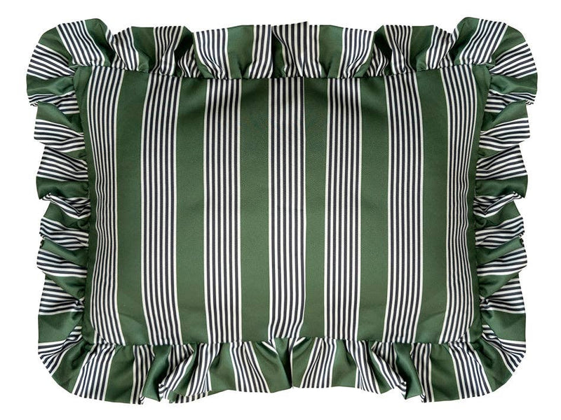 The Original Bath Pillow - Heritage Stripe Green