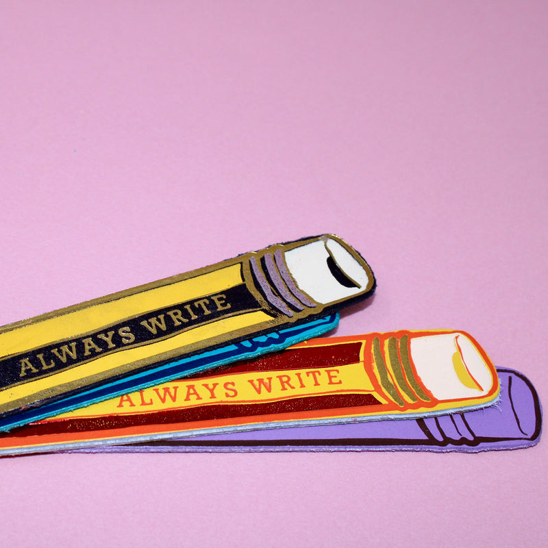 Always Write Pencil Bookmark - Yellow