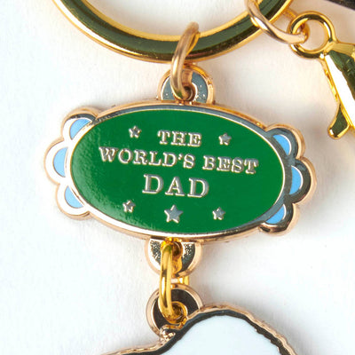 Peanuts World's Best Dad Keyring