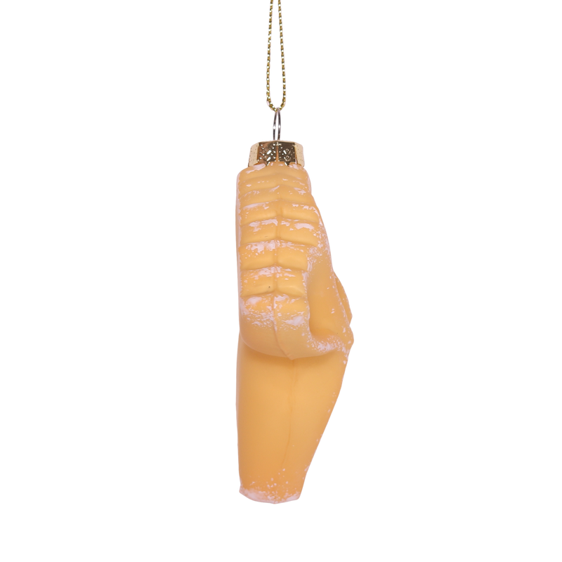 Pasta Bow Glass Decoration