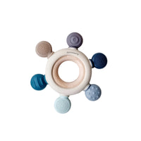 Silicone Dental Teether - Multicolored Blue