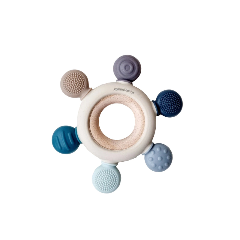 Silicone Dental Teether - Multicolored Blue