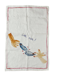 Oyster Cheers - Linen Tea Towel