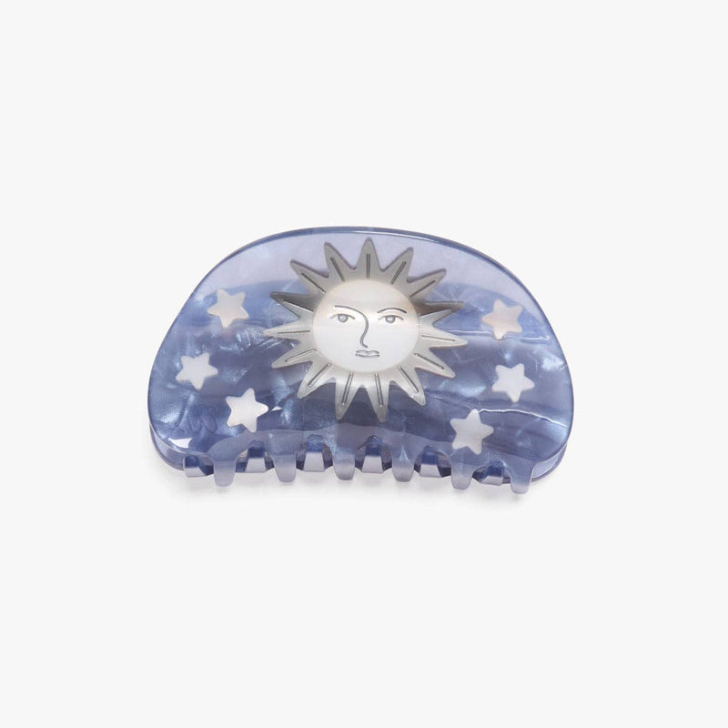 Pleiades Moon Stars Constellation Acetate Hair Claw Clip